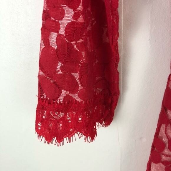 Free People Red Lace Dress - Picture 7 of 8